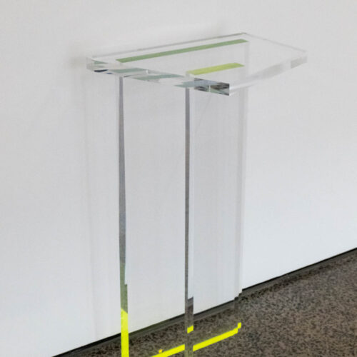 The space in between (Console table, green)