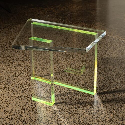 The space in between (Low table, green)
