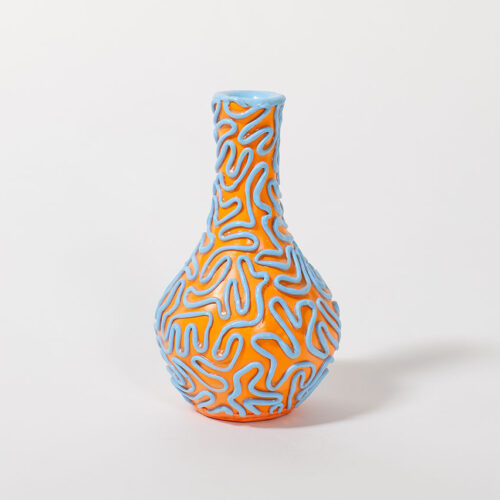 167 (orange with blue vase)